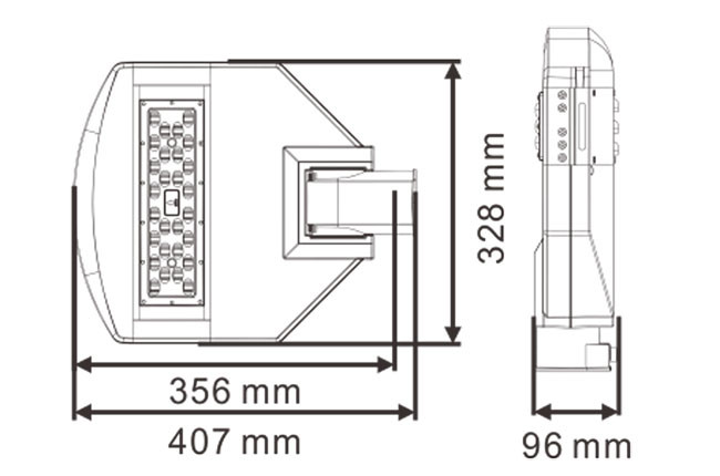 Bridgelux Chips Outdoor High Power LED Street Lights 50 Watt For Road Lighting