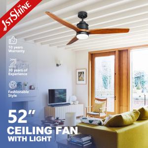 China 220V Power Saving Remote LED Ceiling Fan 52 Inch 5 Speed Choice wholesale