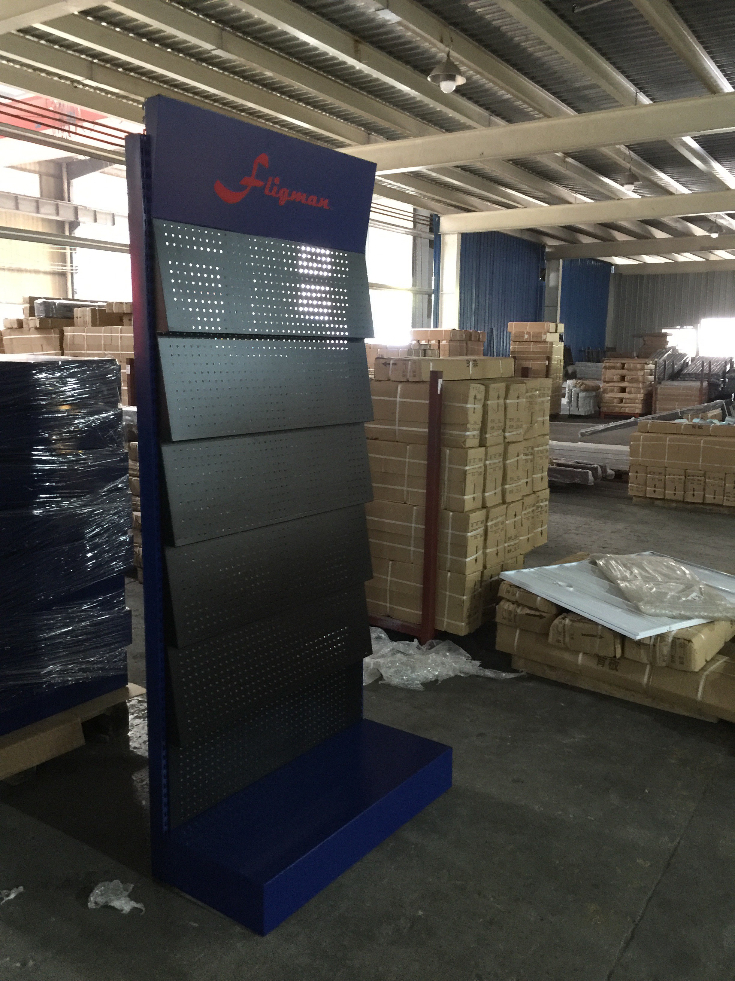 Steel Powder Coating Hardware Tool Display Racks 50 - 100kg Load