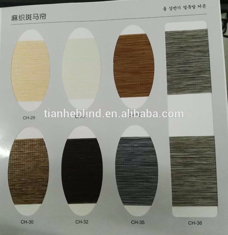New Design Polyester Fabric 28mm Aluminum Tube Zebra Blinds/Double Layer Roller Blinds