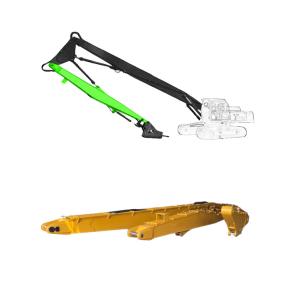 China Excavator Parts Extended Arm Long Boom Excavator For Sale Volvo Excavator Long Boom Demolition Boom Arm wholesale