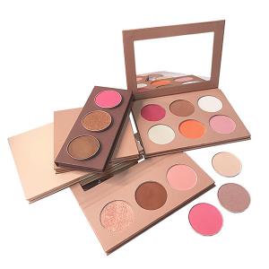 China Long Lasting Face Highlighter Palette Blush And Bronzer wholesale