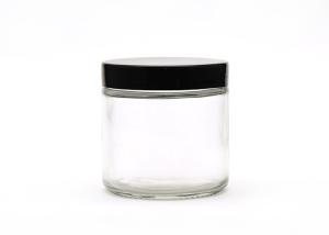 China Eco Friendly Cosmetic Glass Bottles Glass Cosmetic Jars 4oz Smooth Mouth wholesale