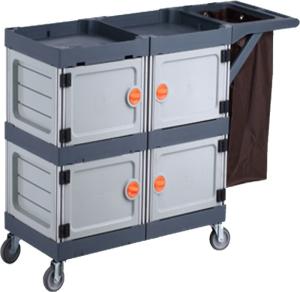 China High Security Hotel Housekeeping Janitorial Cleaning Cart wholesale