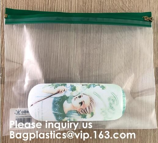 Manufacturer Custom Printing Plastic Zip lockk Clear A4 A5 File Document Zip Bag Pouch,zipped pouch, spouted pouch, 3 side