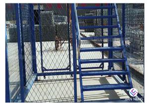 China Simple Quick Installation Safety Construction Cage , Step Ladder Cage For Subway Tunnel wholesale