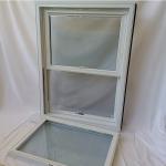 Commercial White UPVC Soundproof Windows Sash Bay