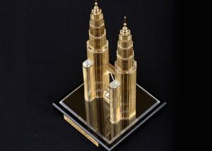 China Famous Building Home Decorations Crafts , Malaysia Twin Tower Tourism Souvenirs wholesale