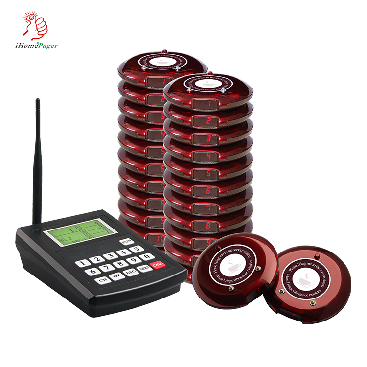 burger restaurant equipment wireless queue management coaster pager system
