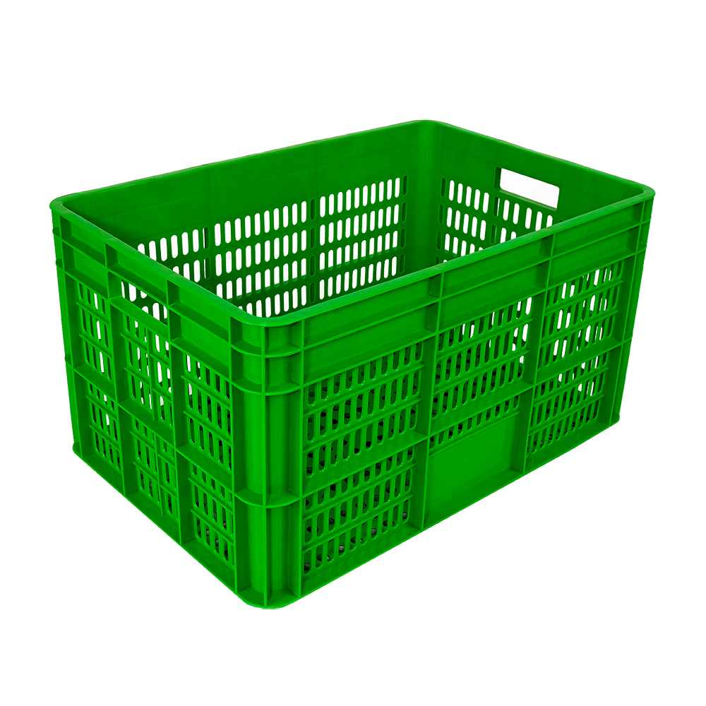 Stacking Mesh Plastic Crate for Eco-Friendly Harvest Storage Customized Color and Logo