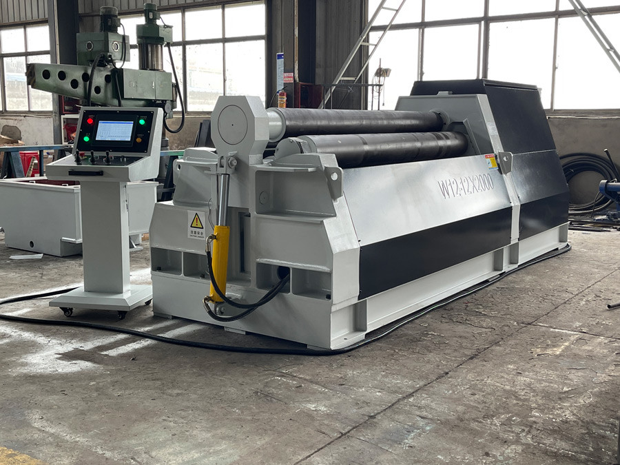 W12-20*2000 PLC Control CNC Hydraulic Bending Machine Carbon Steel 20mm 4 Roller