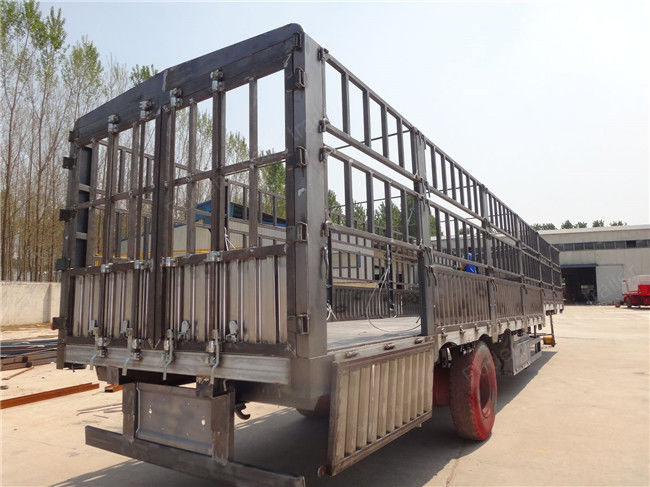 3 axles cattle trailer fencing type transport livestock trailers for sale