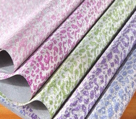 Fashionable and colorful glitter gift packing paper , Chemical Pulp festive