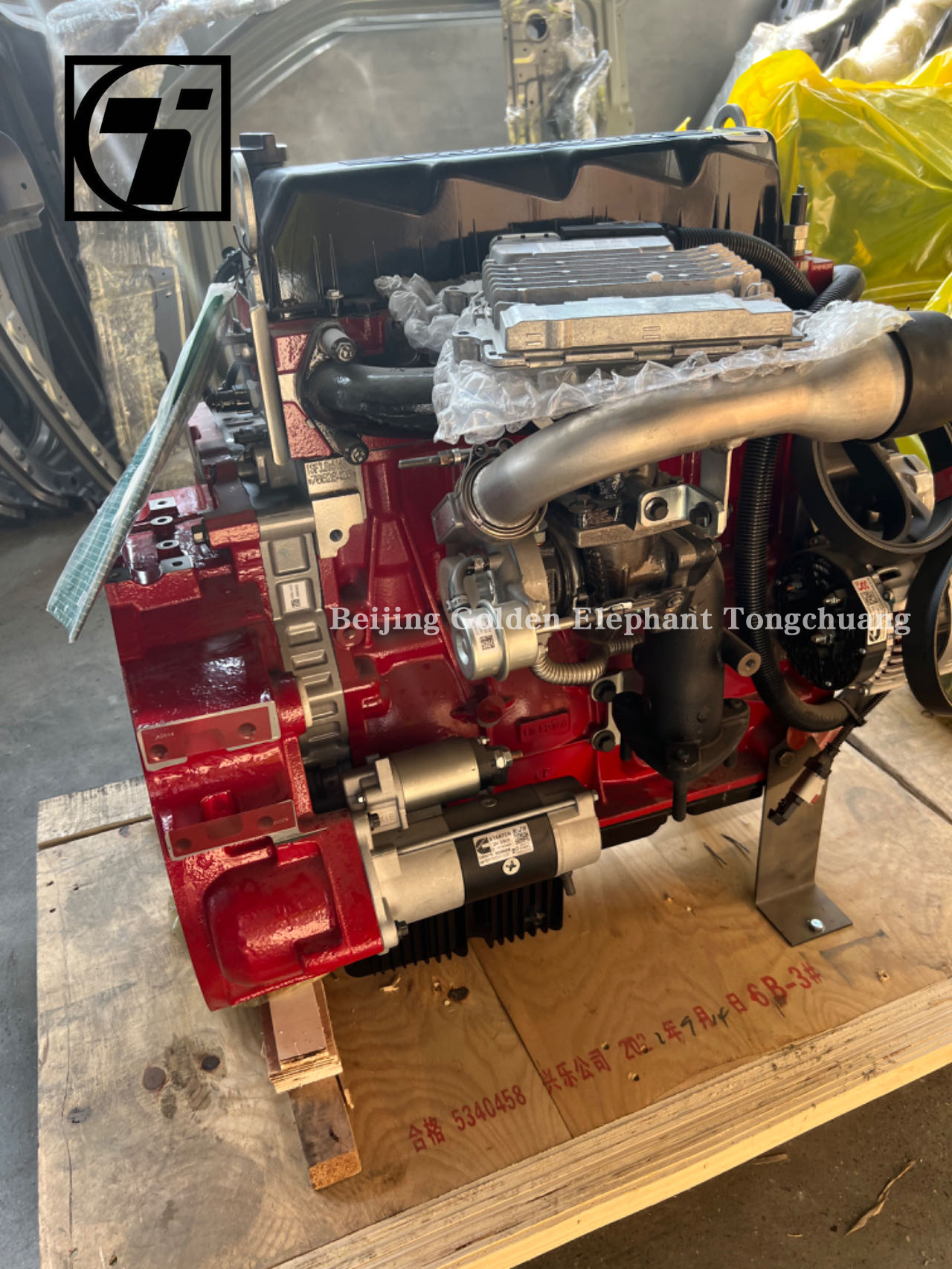 Foton Original Car Truck Engine Assembly with Black Diesel Engine