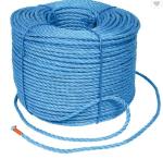 Blue Fishing Net Twine , Nylon Fishing Twine Twisted Construction