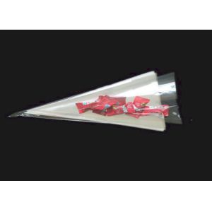 China Transparent Triangle Cone Shaped Bags Clear Soft Material Customize Logo wholesale