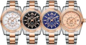 China Tourbillon Men 30m Waterproof Quartz Watch Astronomia Celestial Series wholesale