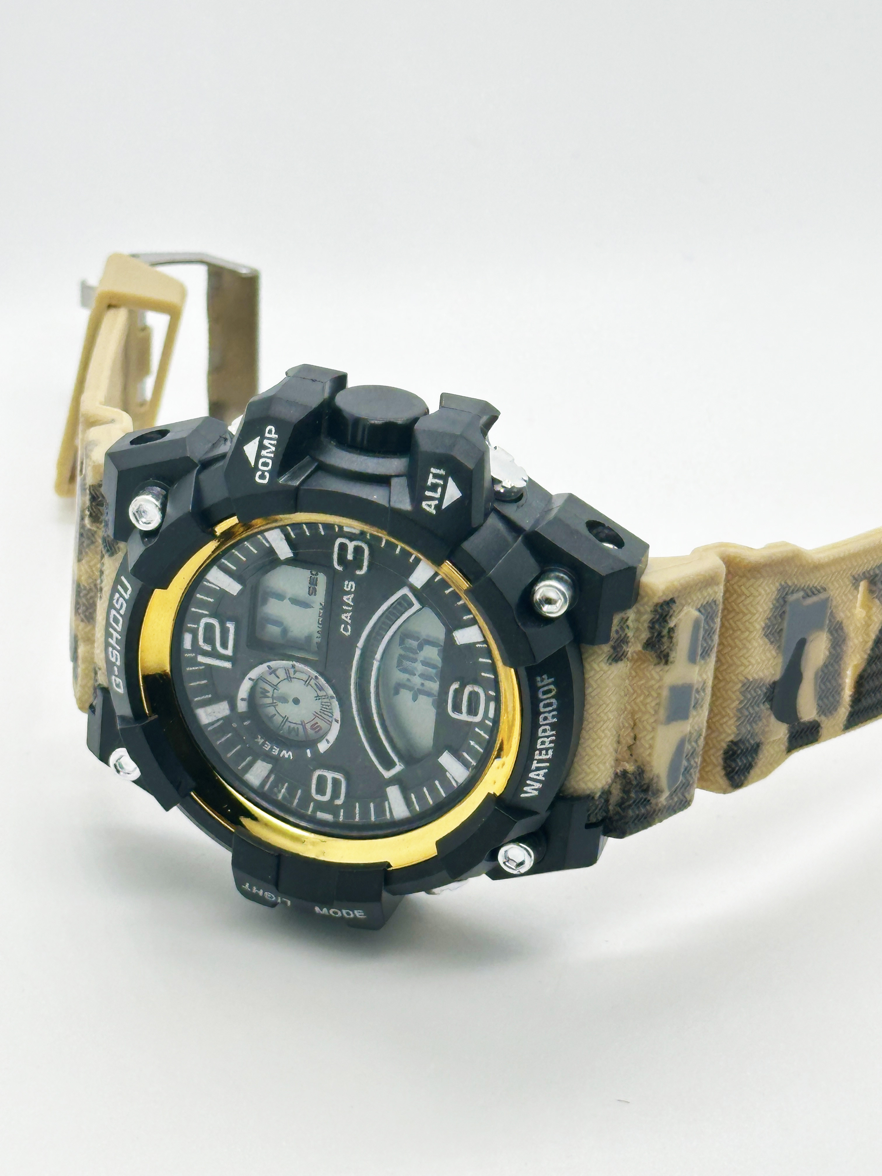 Quartz Silicon Band Watch 30m Waterproof Stylish Wrist Watches With Digital Display