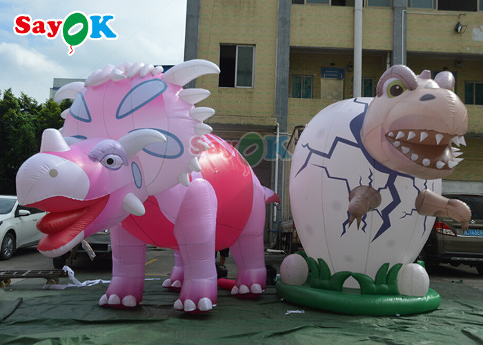 4m Inflatable Giant Dinosaur For Festive Decoration Wind Resistance