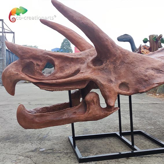 Quality Jurassic World Replica Triceratops Skeleton Sunproof For Museum for sale
