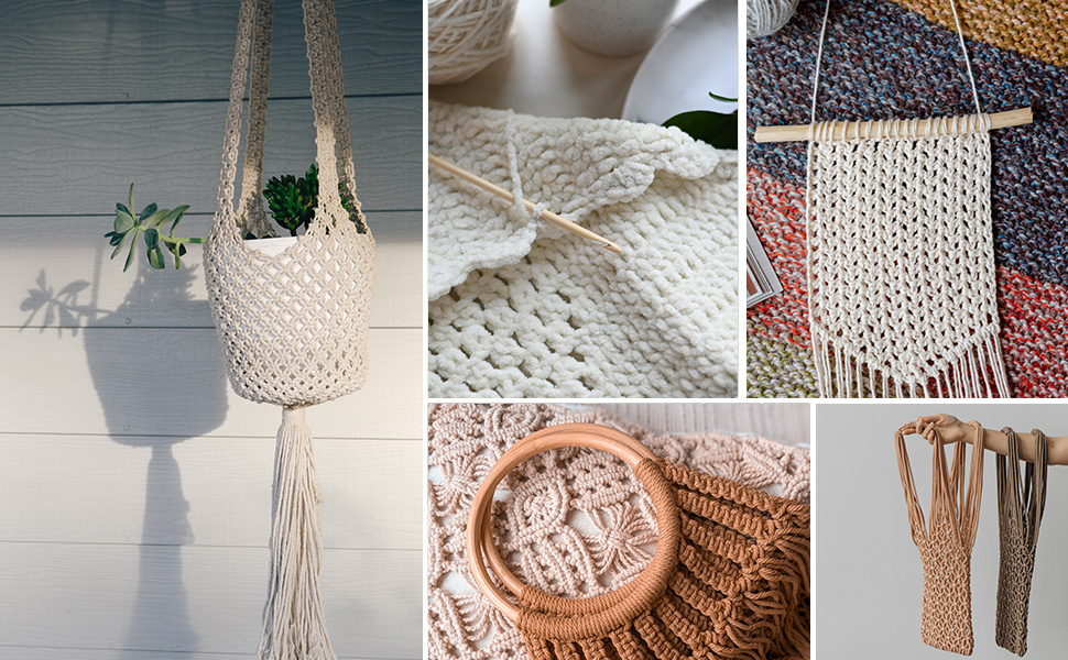 5mm Macrame Cord with Core and 3 Strands of Eco-Friendly Cotton
