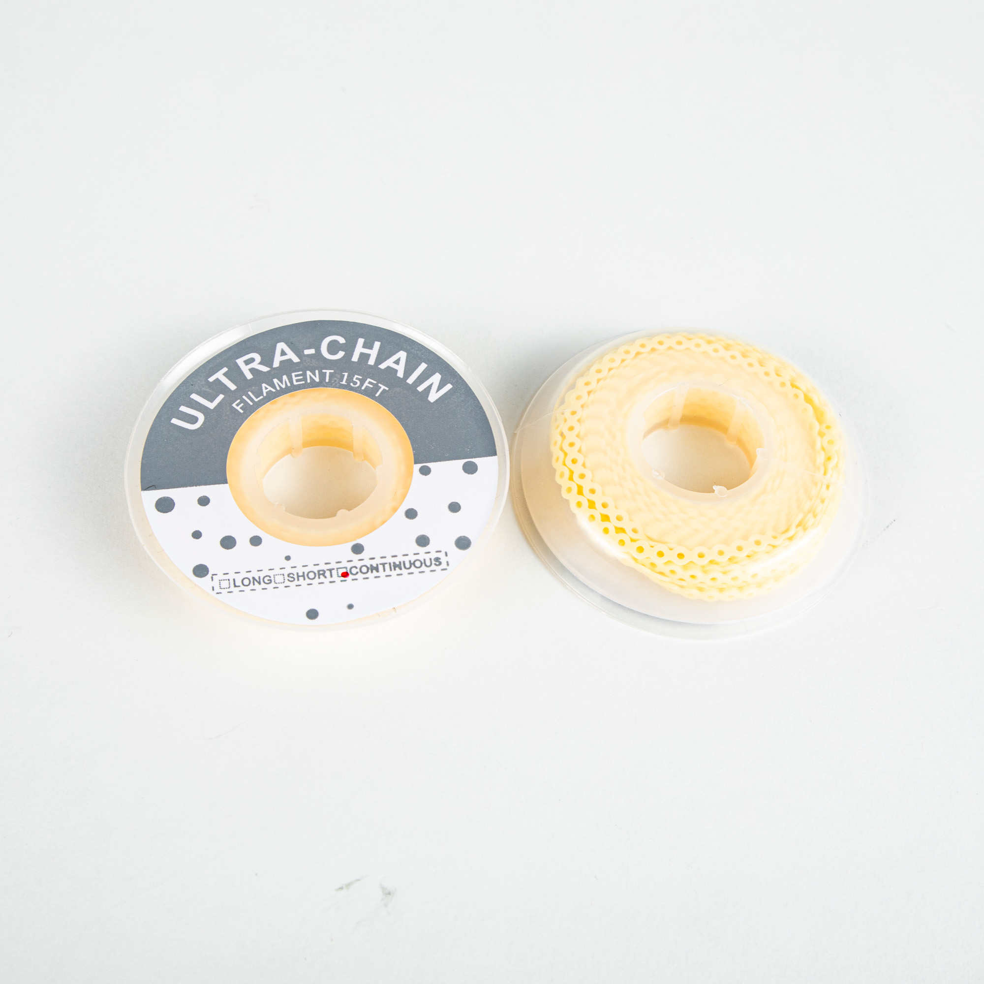 Synthetic Rubber Orthodontic Elastics Power Elastomeric Chain Medical Grade