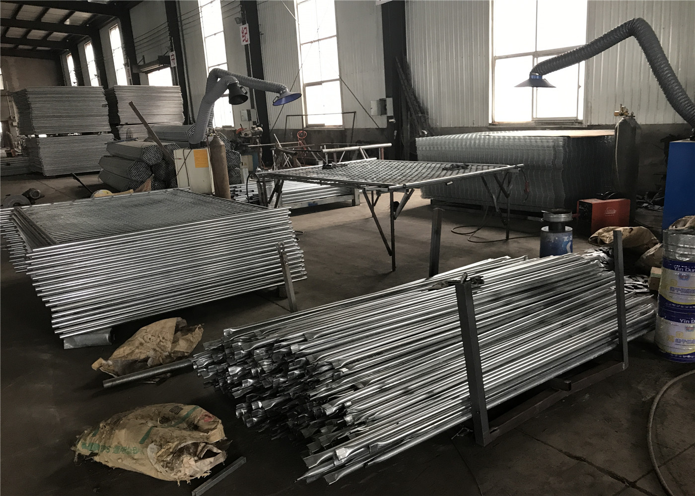 temporary fencing HORBART 38MM fence panels mesh opening 75mmx75mm x 3.00mm/4.00mm diameter HDG 42 microns thick