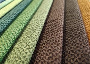 China Chenille Sofa Linen Weave Upholstery Fabric Fusible 370gsm wholesale