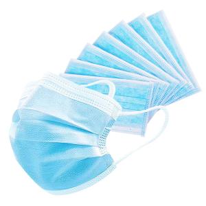China 3 Layer Adjustable Straps Disposable Blue Mask wholesale