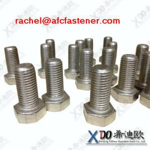 China hastelloy c-22 din stainless steel fastener super bolts and nuts wholesale
