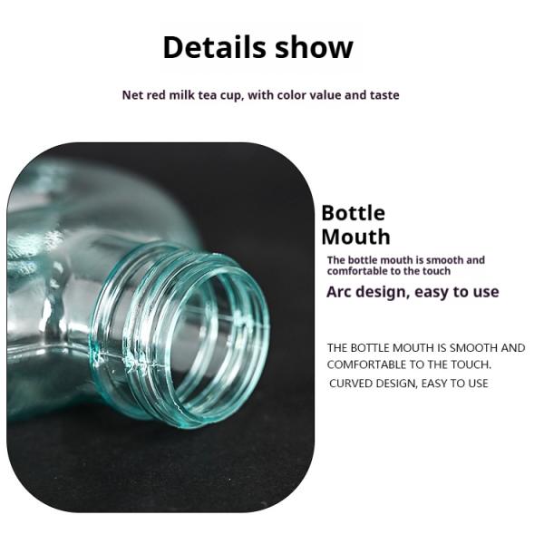 Circular Ring-shaped Creativity Bracelet Beverage Plastic PETG Bottle Leakproof Travel Round Drinking Bottle