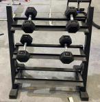 Strength Training Three Layer Dumbbell Rack Fitness Equipment Commercial