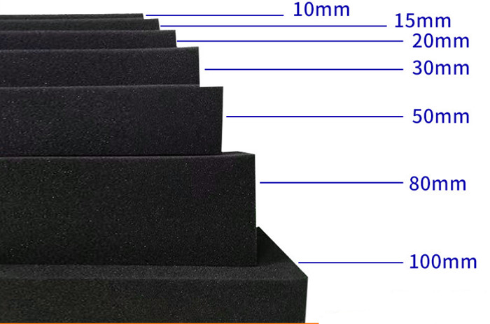C4305 Flamibility Neoprene Rubber Foam Sponge Sheets Material 1mm~30mm Thickness Black Color