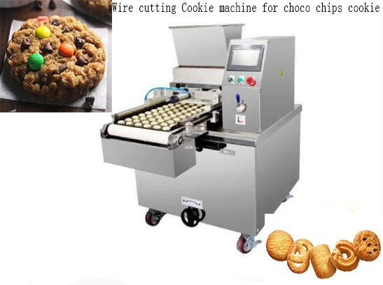 Danish butter Cookie Depositor Machine 6 Drops / 9 nozzle YX-400 / YX-600 chocolate chips Cookies Making Machine