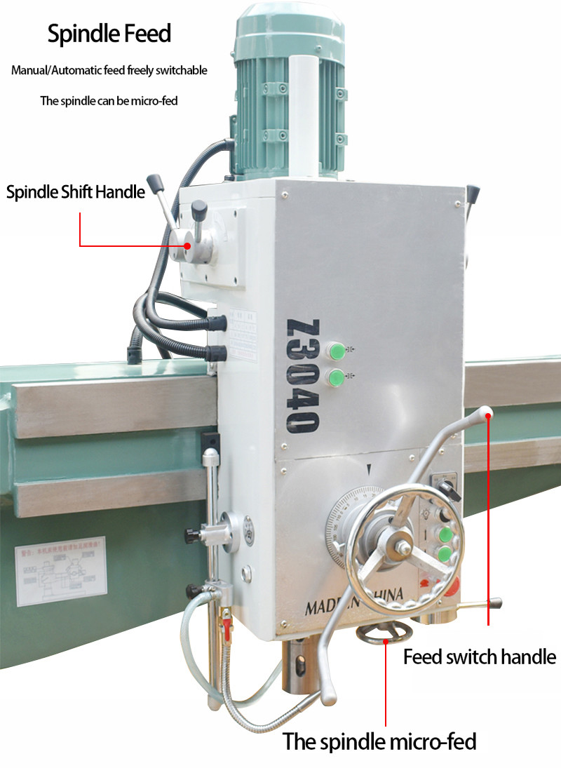 Radial Drilling Machine Z3040*13D Hydraulic locking Vertical Metal Radial Drill Machine