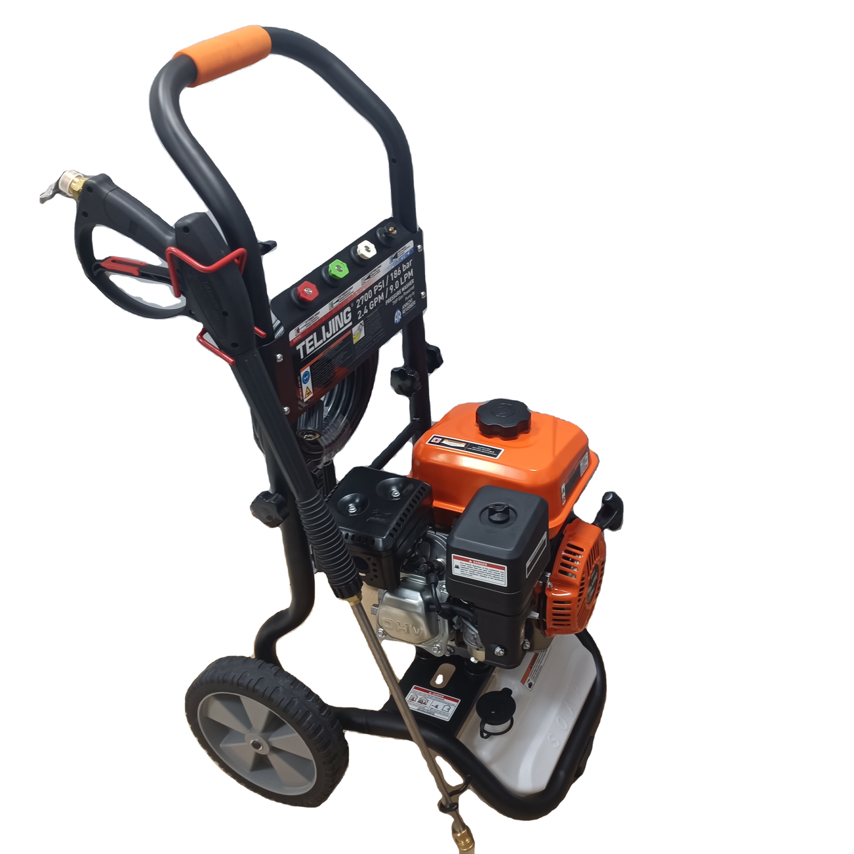 Commercial 3800PSI 7HP Gasoline Pressure Cleaner 262bar 420cc High Pressure Washer