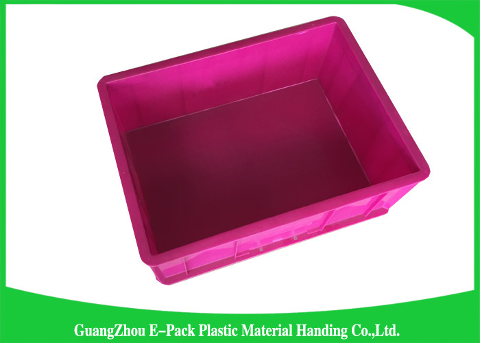 Food Grade Black Storage Boxes , Standard Size Stackable Storage Containers