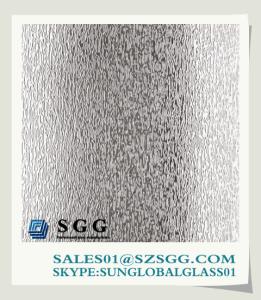 China clear frosted patterned glass 4mm wholesale