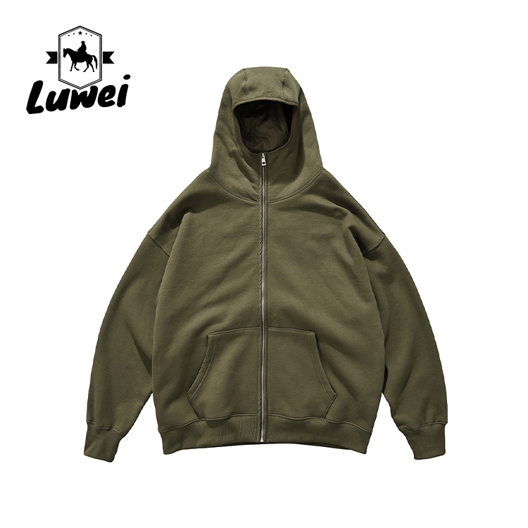 Street Hoody Vintage Plus Size Heavyweight Cotton Polyester Zipper Sublimation Blank Basic Slim Hoodies