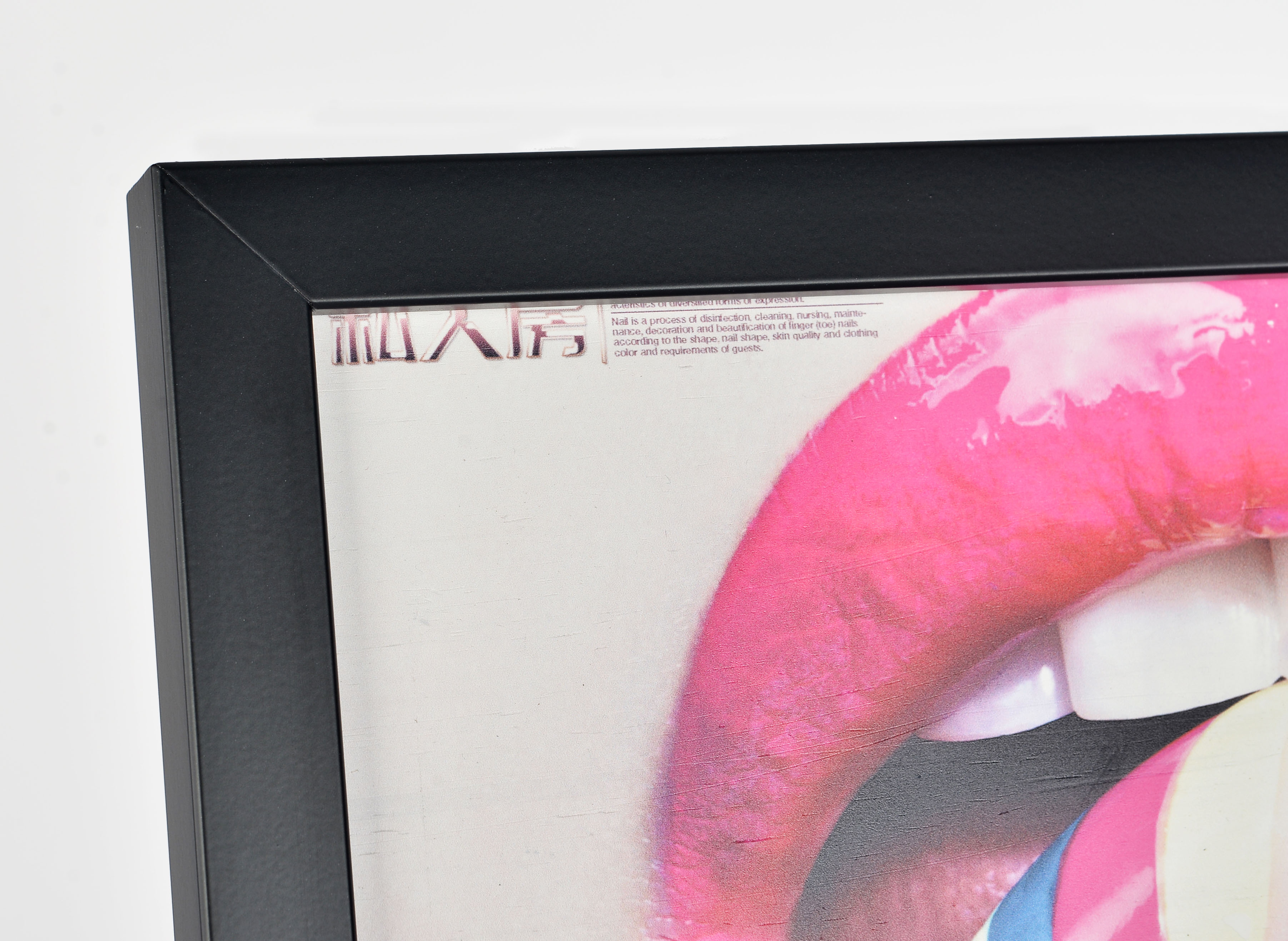 Vertical 1290x460mm Poster Display Stand Black V Stand Steel Plate
