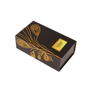 China Luxury Black Perfume Packaging Box With Paperboard wholesale