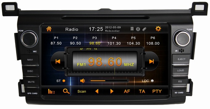Car Multimedia Stereo Headunit Autoradio Sat Nav Navigation for Toyota RAV4 2013 wholesaler price OCB-7016