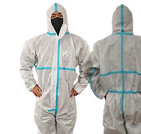 China Anti Dust Disposable Work Suits White Disposable Coveralls Microporous wholesale