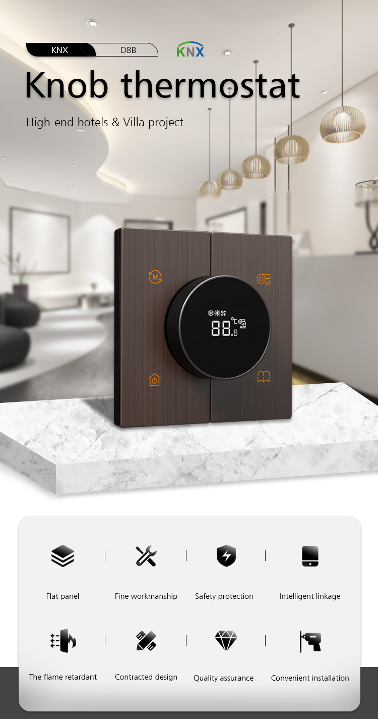 Laffey Home Smart Thermostat , KNX Bronze Temperature Control Thermostat