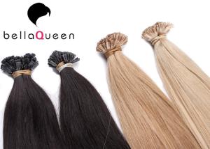 China Keratin Brazilian human hair extension Flat Tip / Nail Tip Thick Ending wholesale