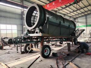 China Rotary Cylinder Sand And Soil Stone Trommel Drum Screen Machine wholesale