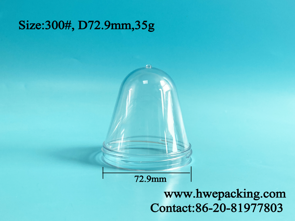 300# Plastic Easy Open Can PET Bottle Preform With Screw Lid