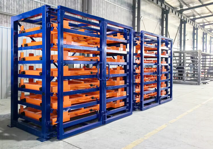 Hand-0perated Sheet Metal Storage Rack Sheet Drawer Roll-out Rack for Plate Storage
