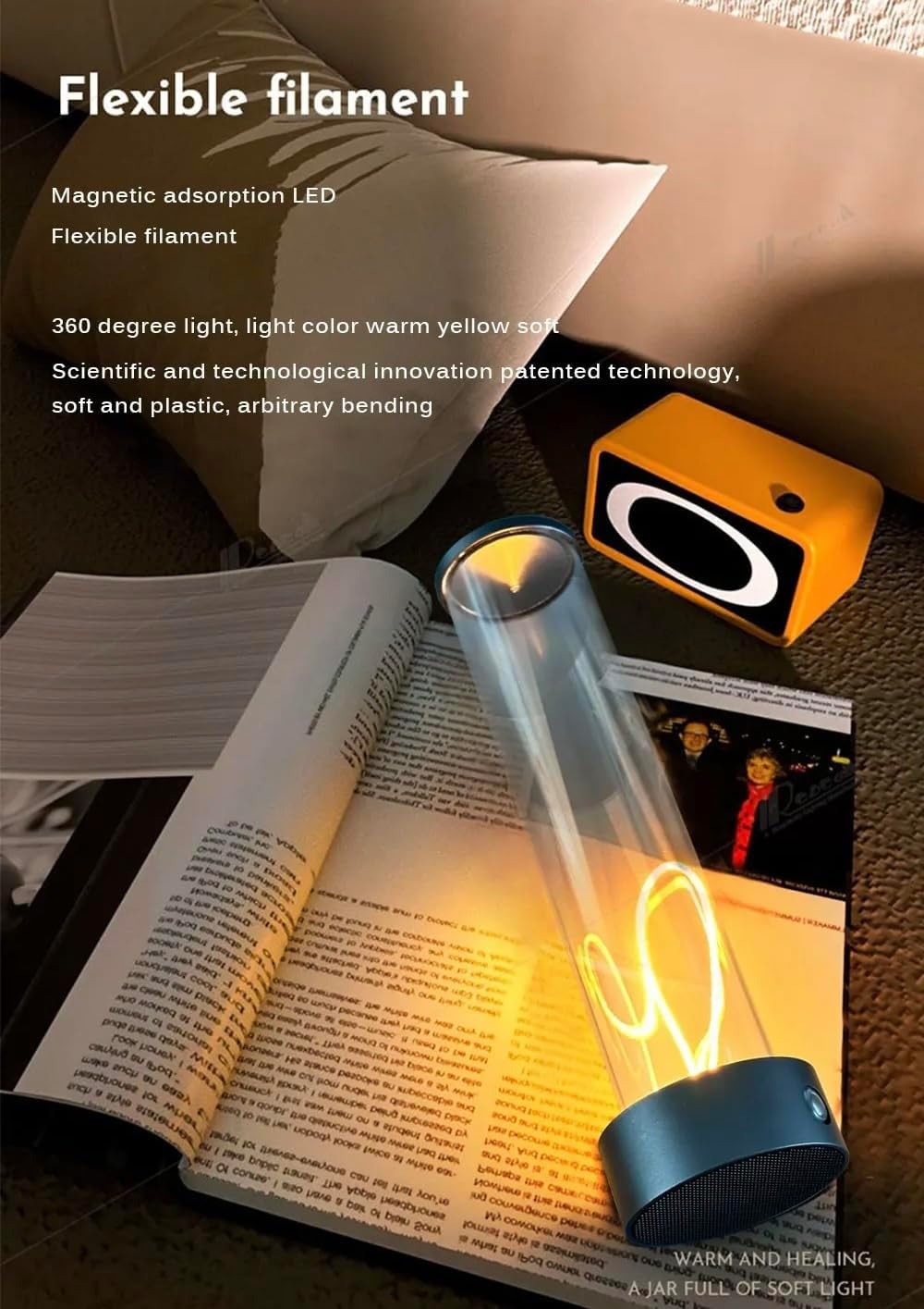 Warm White COB Night Light With 5W Wattage Individual Package Included Free Sample Offered