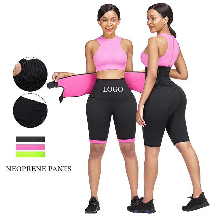 Women's Waist Trainer Neoprene Body Shaper Shorts with Tummy Control and Sauna Effect